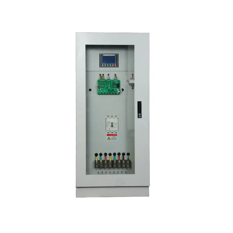 Three-phase fully automatic compensated power voltage stabilizer-transparent model